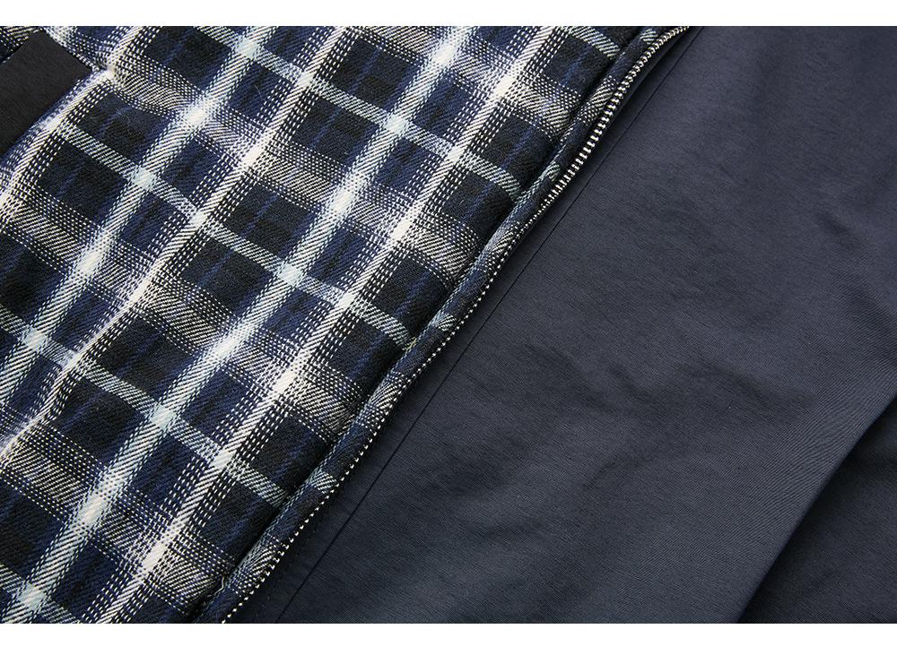 EME Yisheng Yi Ретро Клетчатая Двусторонняя Куртка с Лацканами для Мужчин: Стиль «Старые деньги», Верхняя одежда Осень/Зима