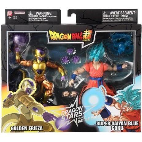 Figurine Dragon Ball Super Dragon Stars 17 cm - Golden Freezer vs Super Saiyan Blue Goku - BANDAI