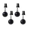4 pcs Gravity Ball Curtain Weight Ball with Clip Windproof Curtain Weights Rustproof Durable Table Cloth Weights Outdoor Use