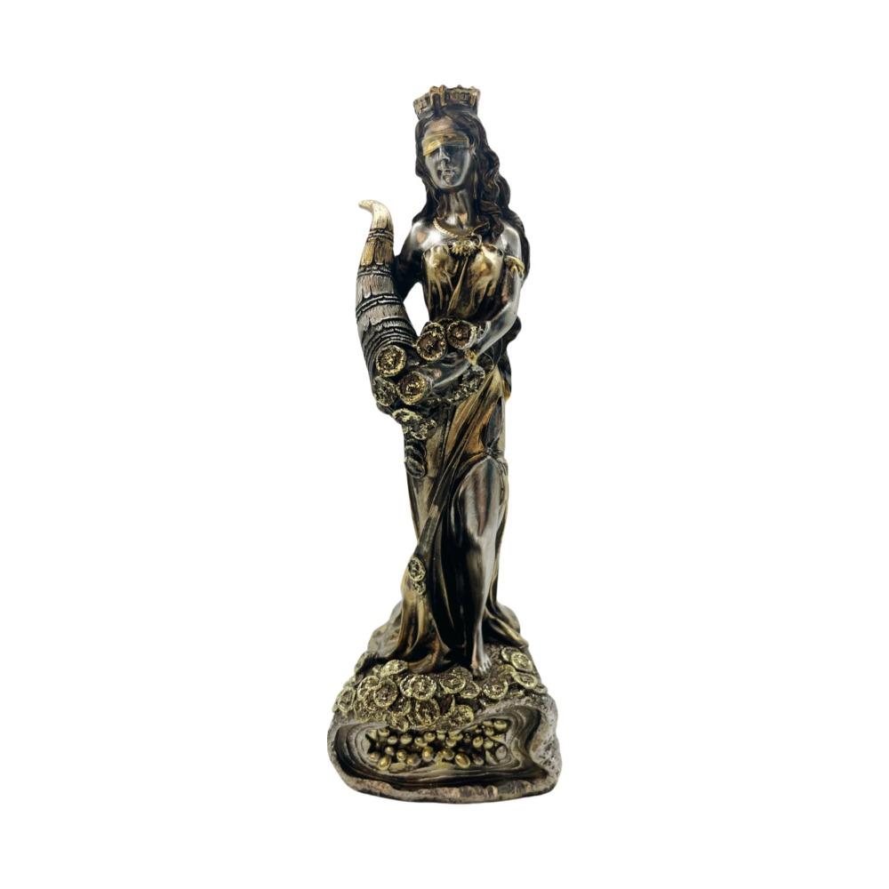 Resin Goddess of Justice Desk Ornaments Vintage Goddess of Wealth Statue  Office