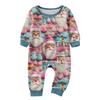 Matching Family Christmas Print Flannel Homewear Set Long-Sleeve Top And Pants