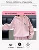 2025 Girls' Fashionable Spring & Autumn Two-Piece Outfit: Sweatshirt & Pants Set for Big Kids