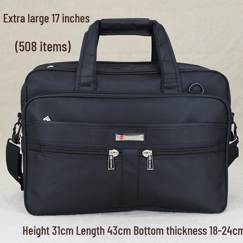 Мужской холщовый деловой портфель большой вместимости для ноутбука и документов — дорожная сумка-мессенджер.