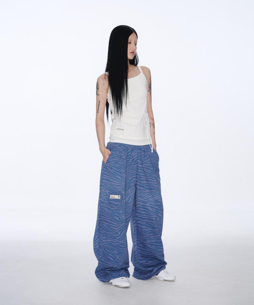 Длинные брюки Soheul Zebra Arc (синий)