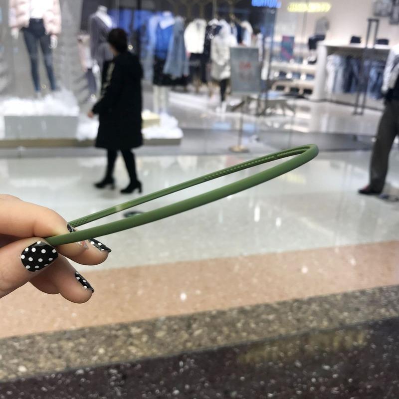 Korean Headbands for Hair Woman Bezel 0.4mm Narrow Side Solid Color Hair Bands Hair Hoop Women Hair Accessories Hairband New