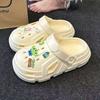 New Hole Shoes Female Couple Non-slip Outer Wear Outdoor Stepping On Shit Bag Head Beach Sandals Slippers Platform Men's Shoes