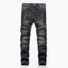 2024 European And American Nostalgic Motorcycle Jeans Men'S Original Personalized Men'S Fashion Pants