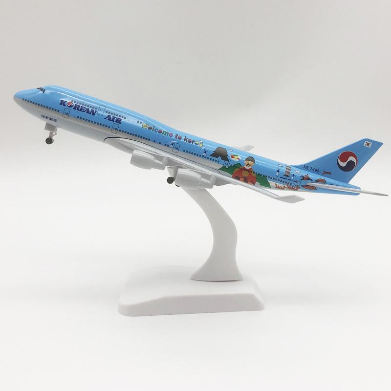 Джейсон Туту 20 см Модель самолета Korean Air Boeing 747 Planel Самолет Литой металл Масштаб 1/300 Самолеты B747 Коллекционные подарки