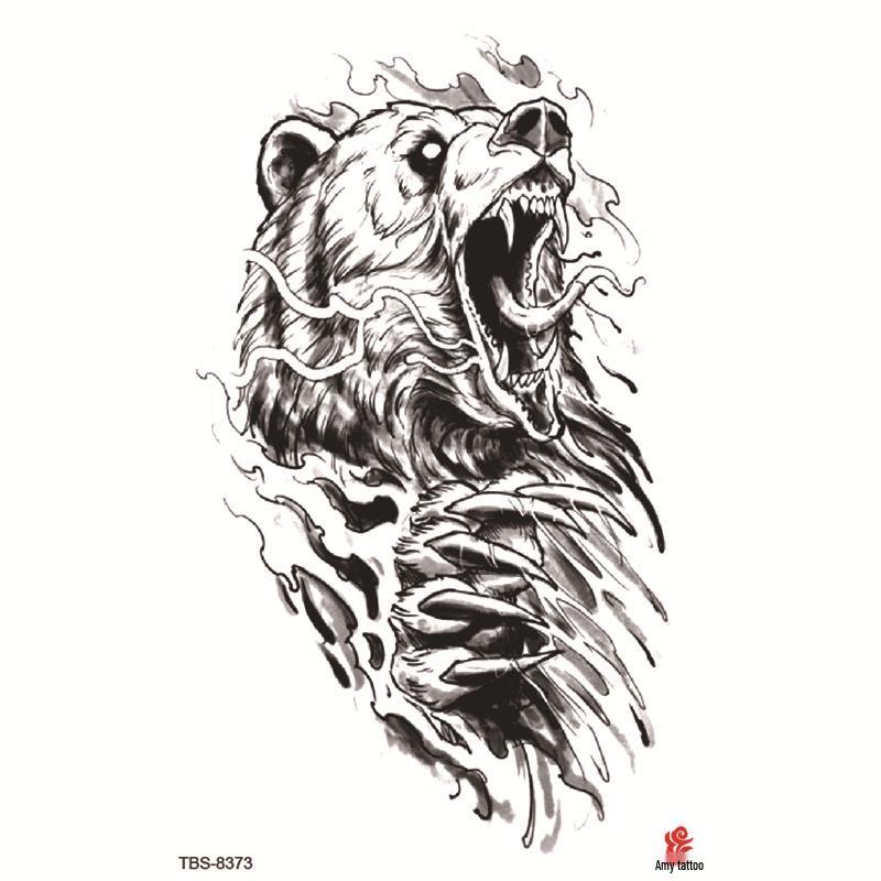 Набор маленьких водостойких тату-наклеек с тотемами и символами для предплечья