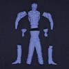 Fist of the North Star Kenshiro Soft Vinyl Kit Reprint Edition Scale Soft Vinyl Unpainted Assembly Kit 1/8 1/8