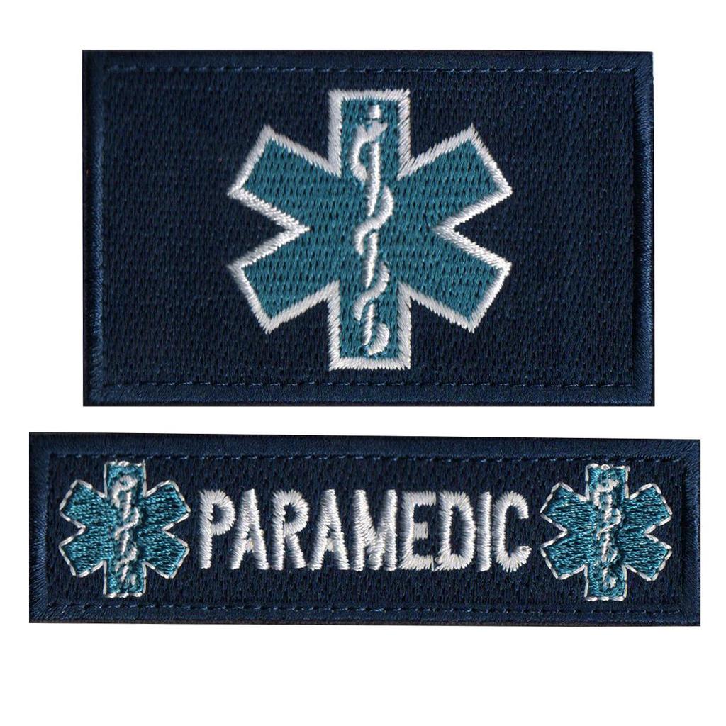 USA Star of Life EMT Paramedic Rescue Embroidered Velcro Arm Patch