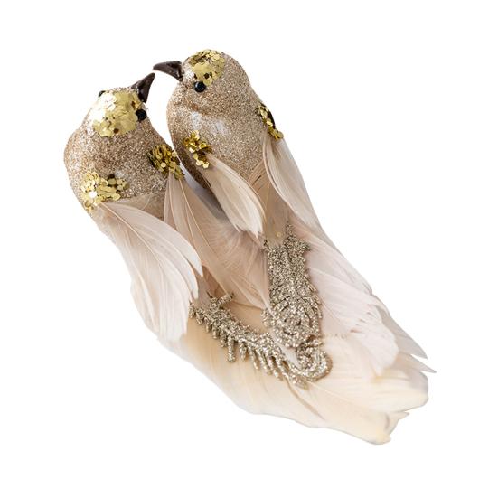 1 пара рождественских украшений, имитация пены, перья, дизайн с бусинами, украшение для рождественской елки, праздничная атмосфера, подарок своими руками