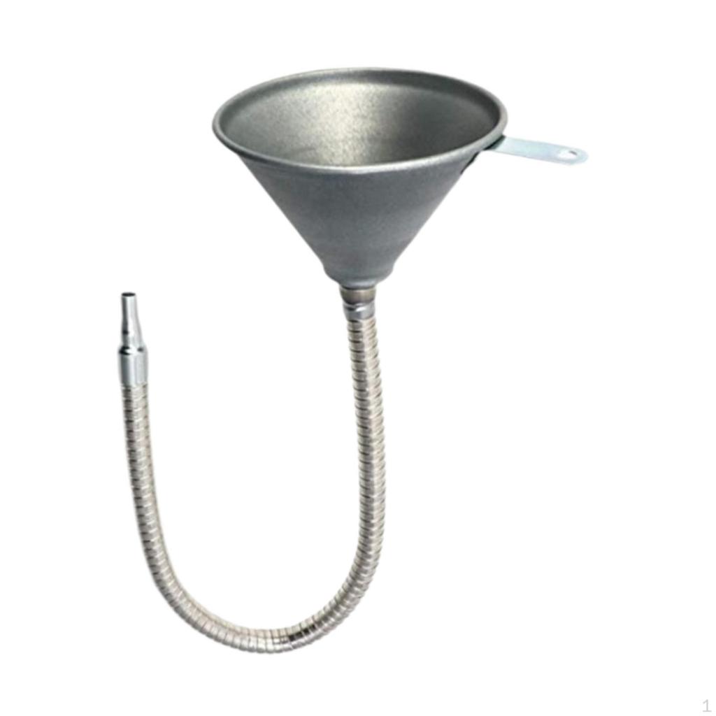 Bendable Spout Funnel Iron Automotive Use Universal Long Neck for Oils Fuel Vehicles