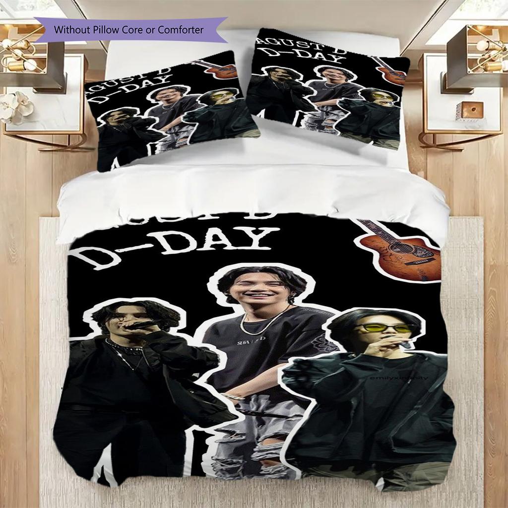 Chill Vibes Casual Style Bedding (1 * duvet cover + 2 * pillowcase, without core) 2D Flat Soft and comfortable Duvet cover and pillowcase Bedding set