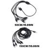 Эффективный USB-кабель для зарядки, шнур питания с разъемами USB 5Pin и Type C для одновременной зарядки шести устройств