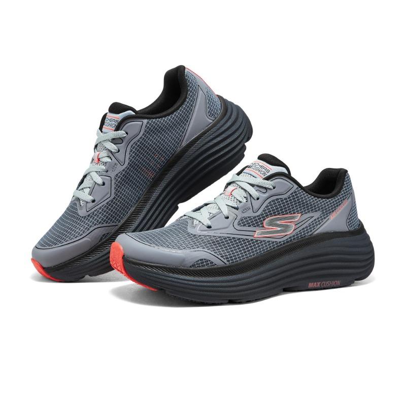 Skechers Спортивные мужские летние дышащие амортизирующие низкие беговые кроссовки Серые 220615-CHAR