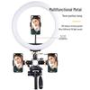 Universal Multi-Function Mobile Phone Stand with Beauty Fill Light for Live Streaming and Outdoor Use