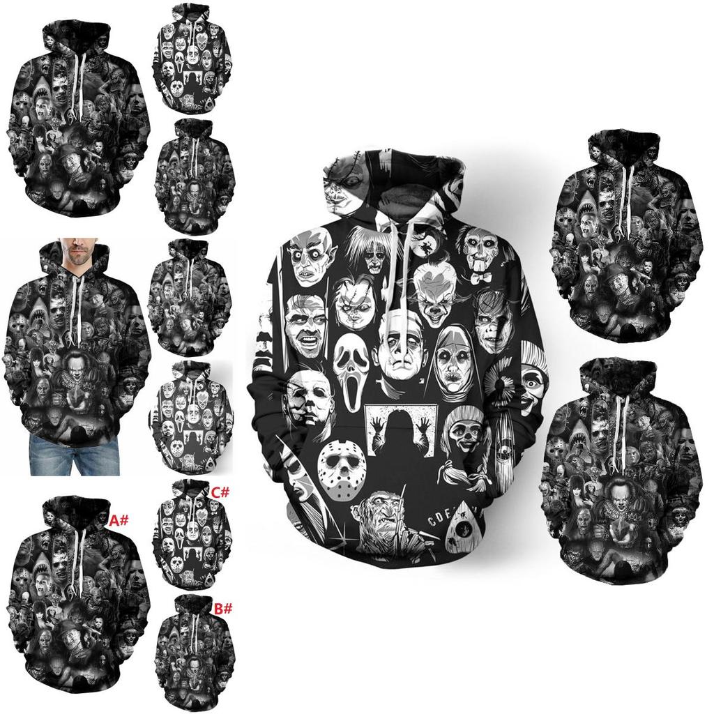 Vibrant 3d Print Skull Hooded Sweatshirt For Men And Women With Soft Breathable Material