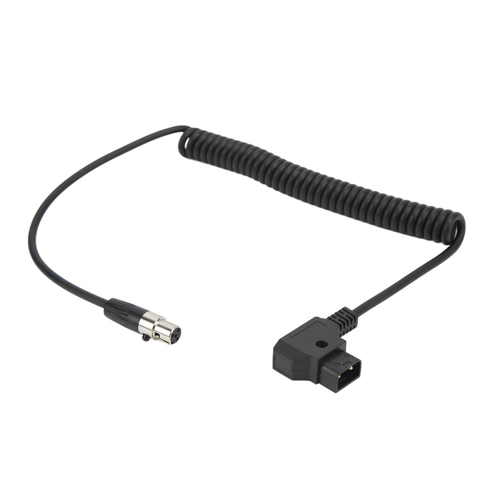 D TAP Male to 4 Pin Mini XLR адаптер спиральный кабель питания для TVlogic Monitor шнур питания 12 В