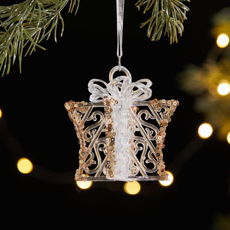 Декоративный блестящий елочный шар на Рождество 2026 года для отелей и магазинов
