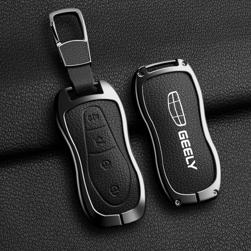 Чехол для ключа Geely: Совместимо с моделями Emgrand, Xingyue L, Boyue, Xingrui, Icon, Binyue, Coolray, Vision X6 GS.