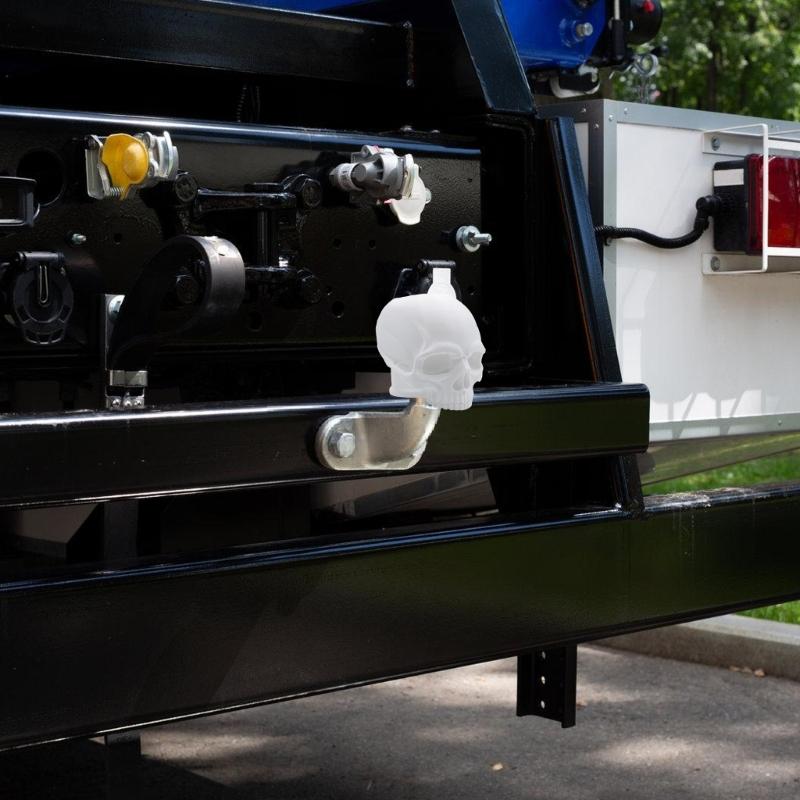 Skull Head Cover 50mm Universal Rubber Ball Cover Trailer Hitch Ball Cap for Trailer Caravans Truck Car