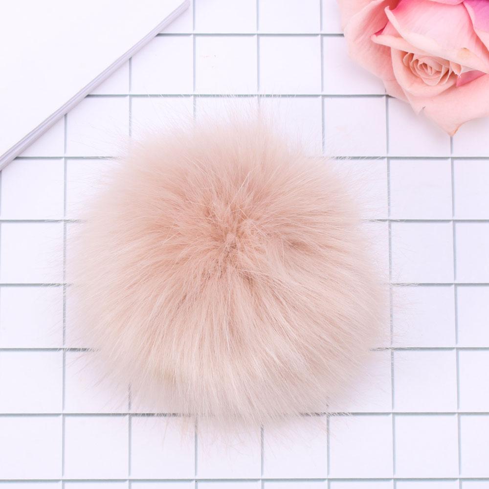 15cm New Beanies Cap Pom Skullie Imitation Fur Pompom Knitted Hat