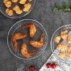 3Pcs Air Fryer Rack Stackable Dehydrator Racks Stainless Steel Basket Tray Accessories