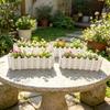 Rustic Style Fence Flowerpot Greenery Container Flower Arrangement Flower Pot Basket  Home