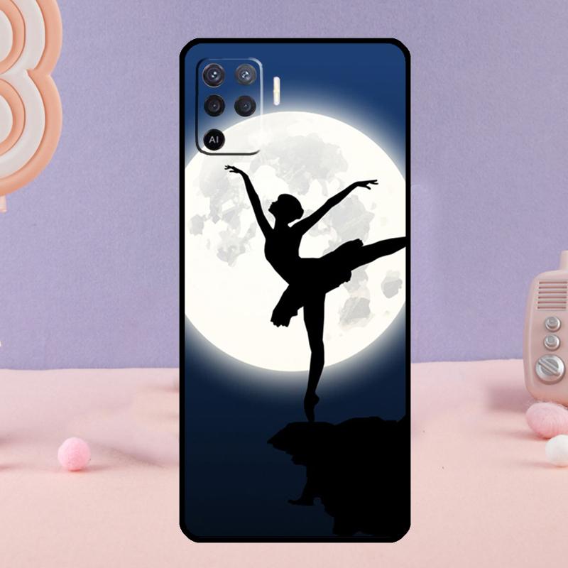 Чехол для телефона Танцовщица Балерина Для Oppo A38 A18 A58 A78 A98 A79 A40 A60 A80 A16 A76 A96 A15 A74 A94 A54 A77 A17