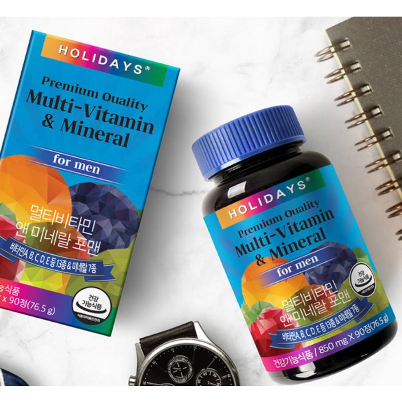 Holidays Мультивитамины и минералы для мужчин, 90 таблеток, 1 шт.