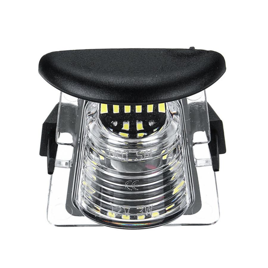 Для 07-18 Jeep Wrangler JK Задний фонарь подсветки номерного знака Бамперный фонарь Прозрачная линза Белый