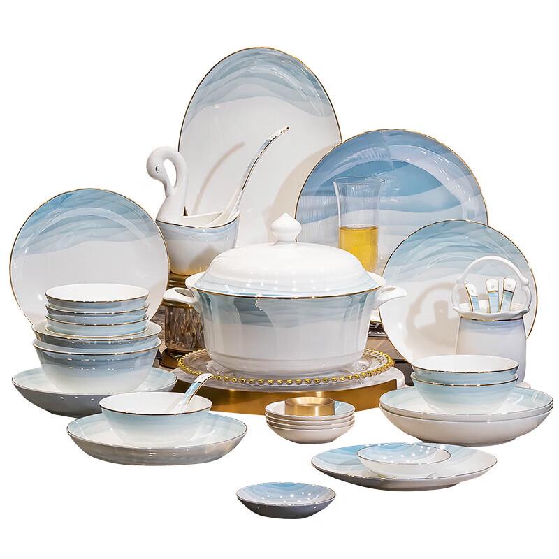 Керамический столовый сервиз Mod Lanka Ink Landscape на 71 предмет