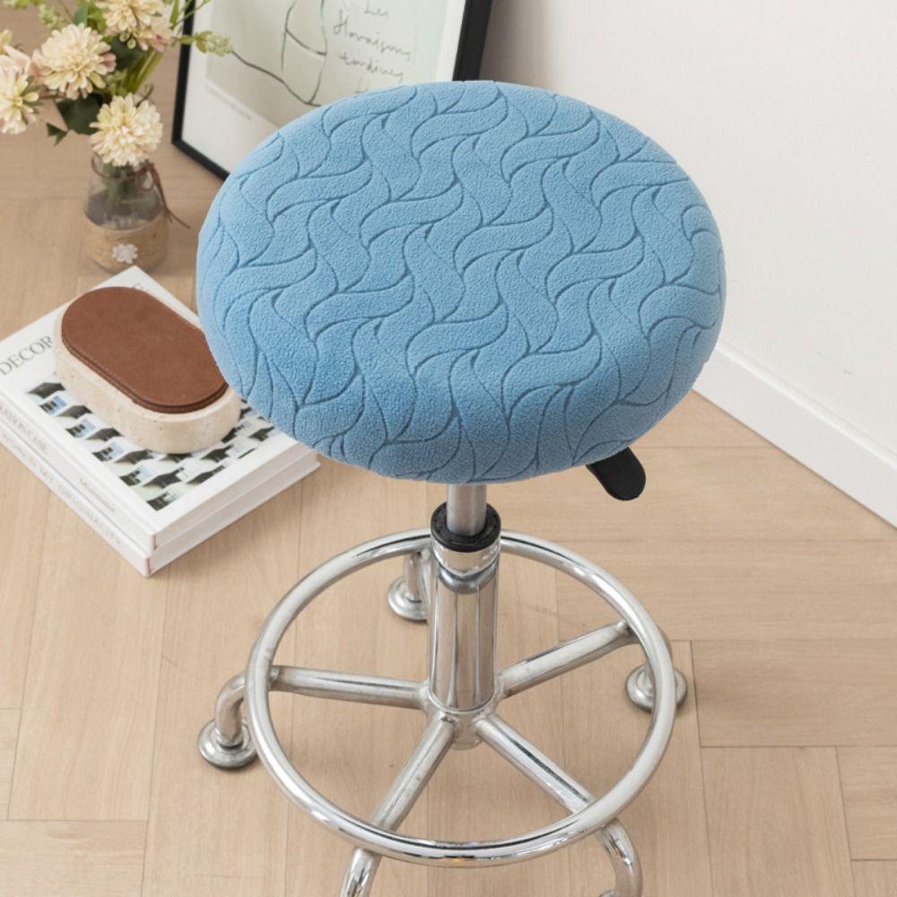 Stretchable Chair Slipcover 30-38cm Swivel Chair Cover Universal Seat Protector Coffee Shop