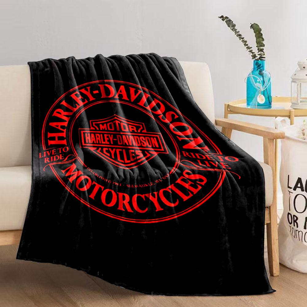 Harley-Davidson Logo Blanket for all seasons blanket lunch break throw gift