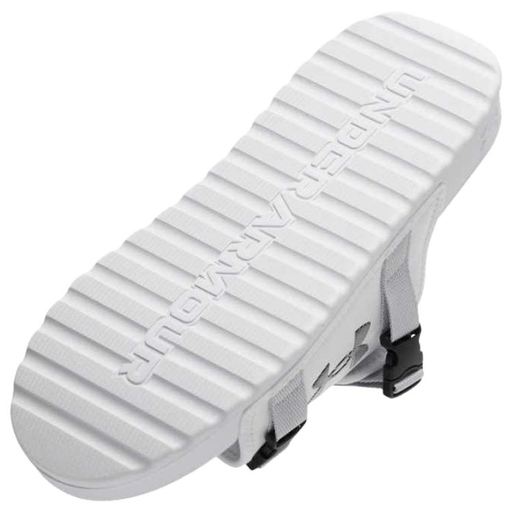 Under Armour Движение нескользящие шлепанцы унисекс белые 6007202-100