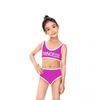 Child Ruffled V Neck Swimsuit Toldder Girl Bathing Suit Backless Swimwear