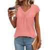 Women's Casual V Neck T-Shirt Short Sleeve Top