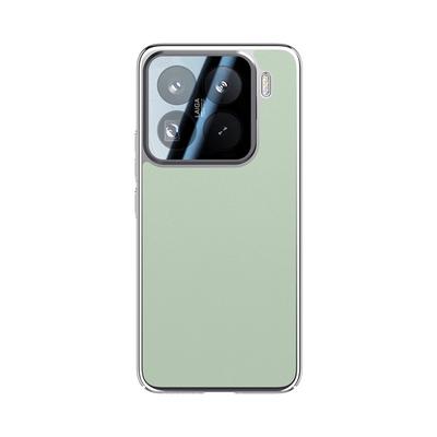 Чехол для телефона Xiaomi 15pro Чехол-подставка для объектива Xiaomi Противоударный Полная защита 15 Гальванизированный Бизнес Однотонный Кожаный чехол