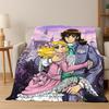 Candy Candy Girl Cartoon Anime Flannel Blanket Soft Warm Blanket Throw Blanket for Bedroom Living Room Bed Travel Picnic Gift