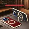 For OPPO Find X9 X9 Pro leather texture strap with 360° rotating stand magnetic ring, anti-fingerprint phone case