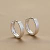 S999 Pure Silver Simple Bracelet Earrings Female Ear Clip Special-Interest Design Earrings Ear-Caring Earrings Earrings