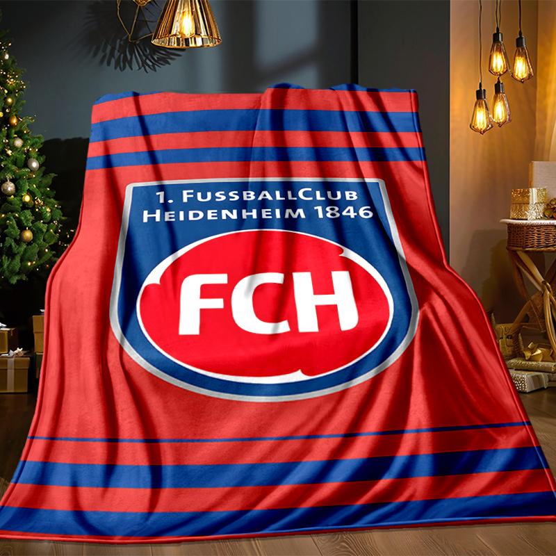 Heidenheim Squad Blanket Lightweight Ideal Bedding Blanket Perfect for Travel, Camping, Living Rooms, Offices, Sofas, Fan Christmas gift