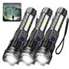 High Strong Power Led Flashlights USB Rechargeable Tactical Light Emergency Spotlights Telescopic Jetbeam Built-in Battery Torch