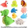 9 Pcs Nurse Flashlight Pediatric Nurse Flashlight Keychain Animal Flashlight Keychain Dolphin Lion Flamingos Dinosaur Shark Rhin