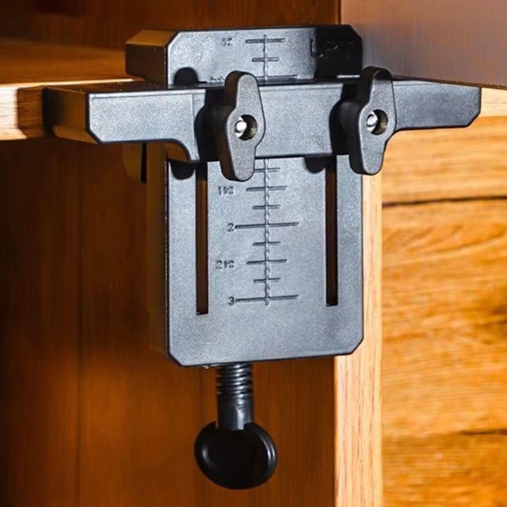 Регулируемый шаблон для монтажа дверцы шкафа Инструмент для выравнивания панели из АБС-пластика Помощник при установке шкафа Дверца ящика