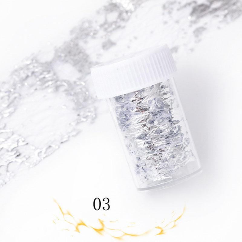 Мерцающие серебряные и золотые наклейки из алюминиевой фольги для ногтей — простые наклейки для слайдер-маникюра своими руками, легкое нанесение