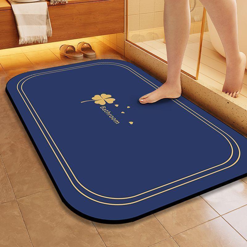 Non-Slip Bathroom Absorbent Mat Soft Shower Rug