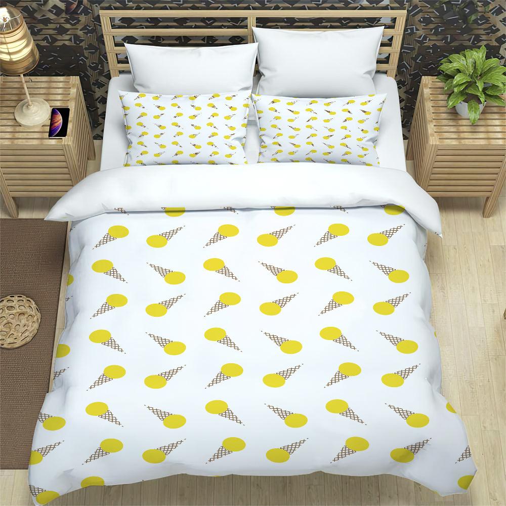 Simple Cartoon Quilt Set Three-Piece Set Four-Piece Set, Home Textile Printing