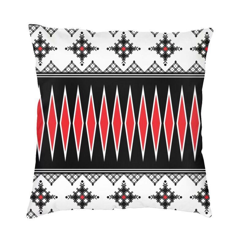Amazigh Kabyle Berber Motifs Throw Pillow Case Bedroom Decoration Morocco Africa Geometric Cushion Cover Sofa Chair Pillowslip